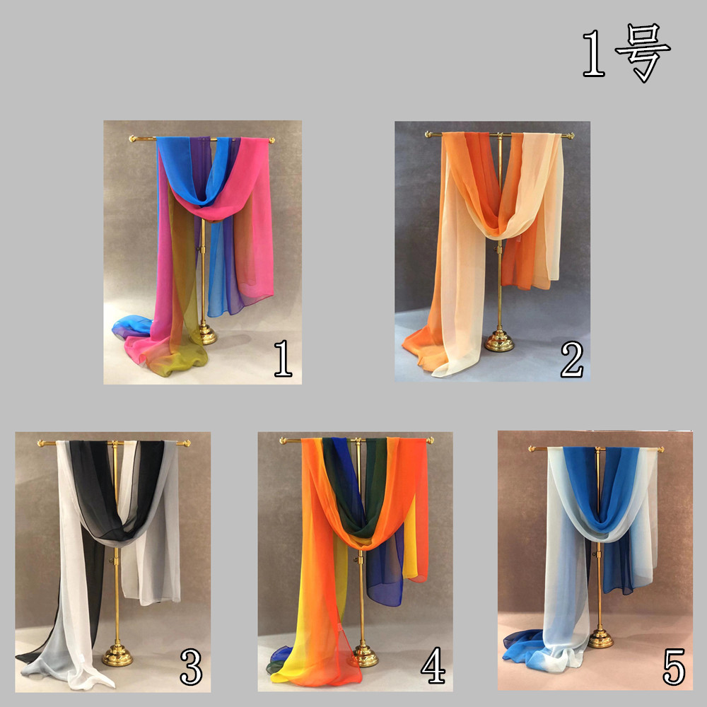 Printed Georgette Rectangular Scarf(70×180cm) - 图片 3